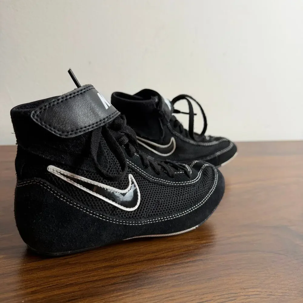 Nike‎ Speed Sweep VII Black Wrestling Shoes Size Y 1